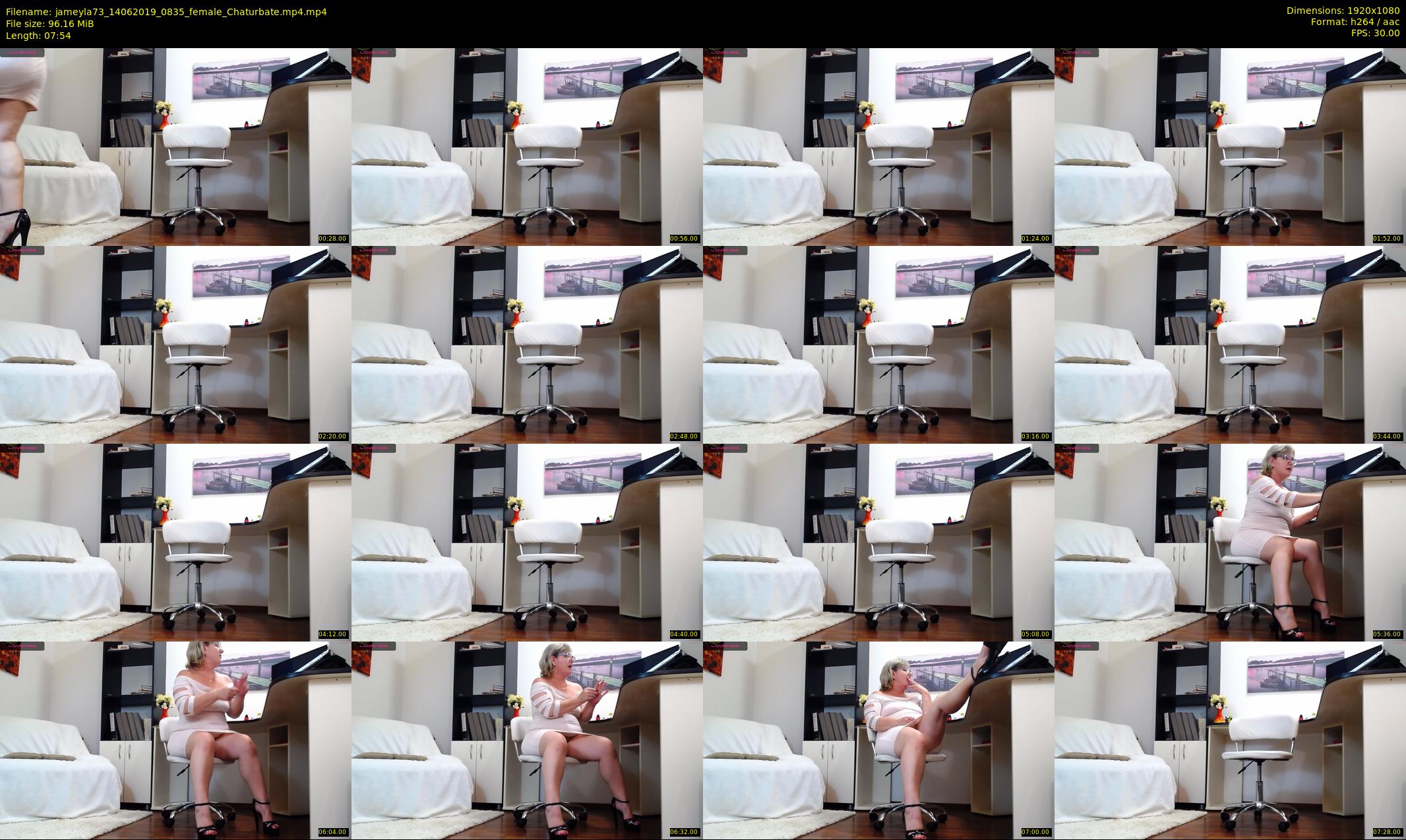 jameyla73 — 8 minute Chaturbate female cam show recording, 1080p, Jun 14, 2019