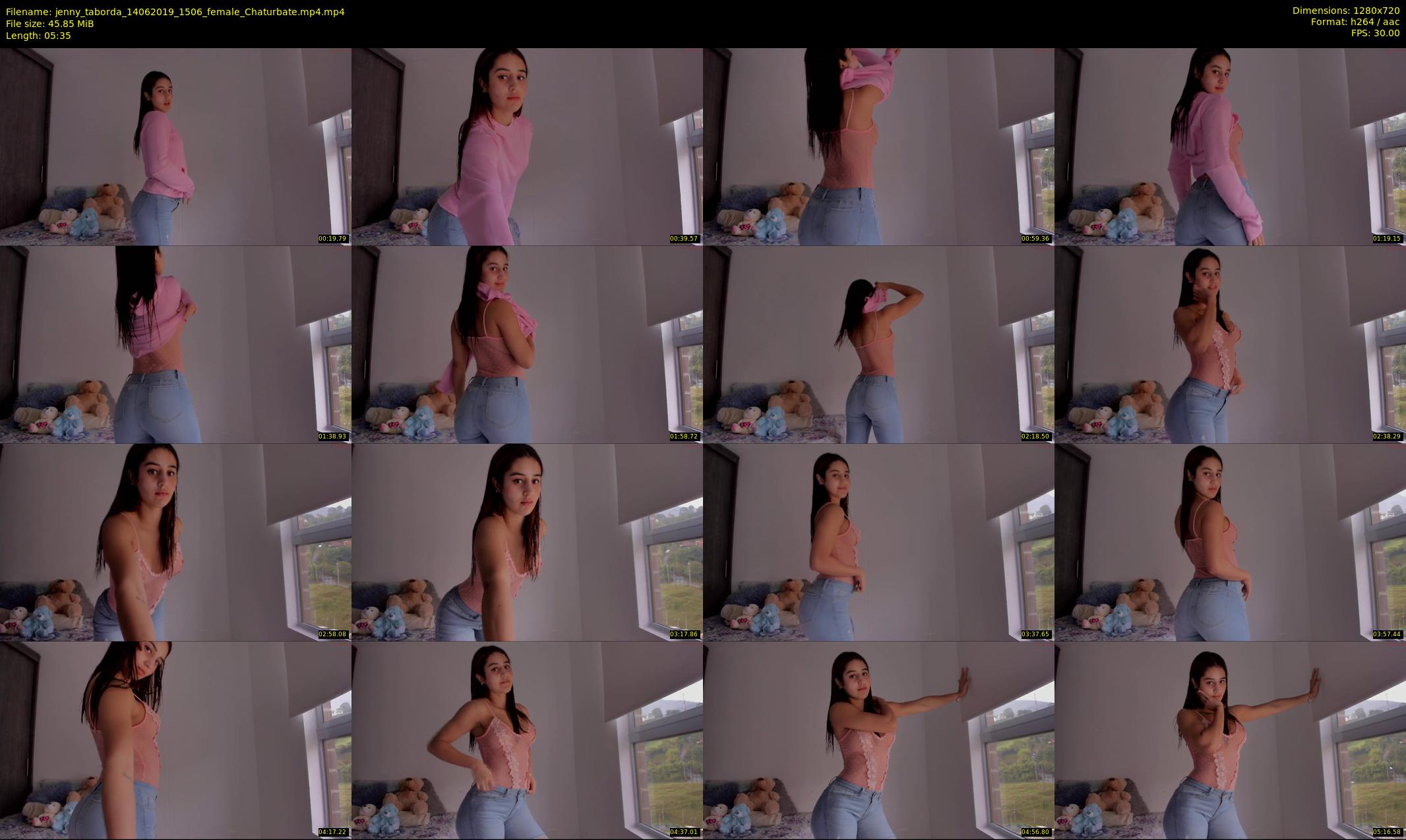 jenny_taborda — 6 minute Chaturbate female cam show recording, 720p, Jun 14, 2019
