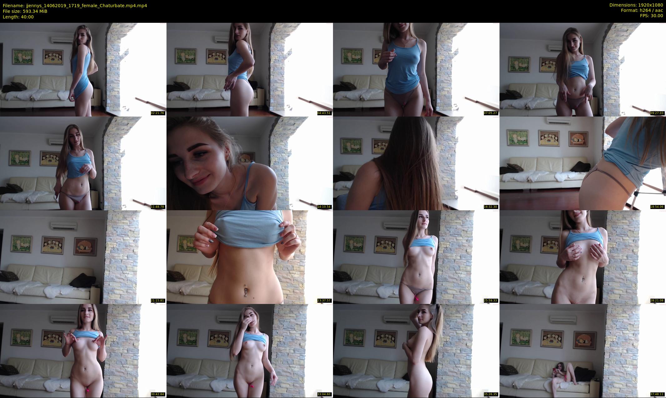 jjennys — 40 minute Chaturbate female cam show recording, 1080p, Jun 14, 2019