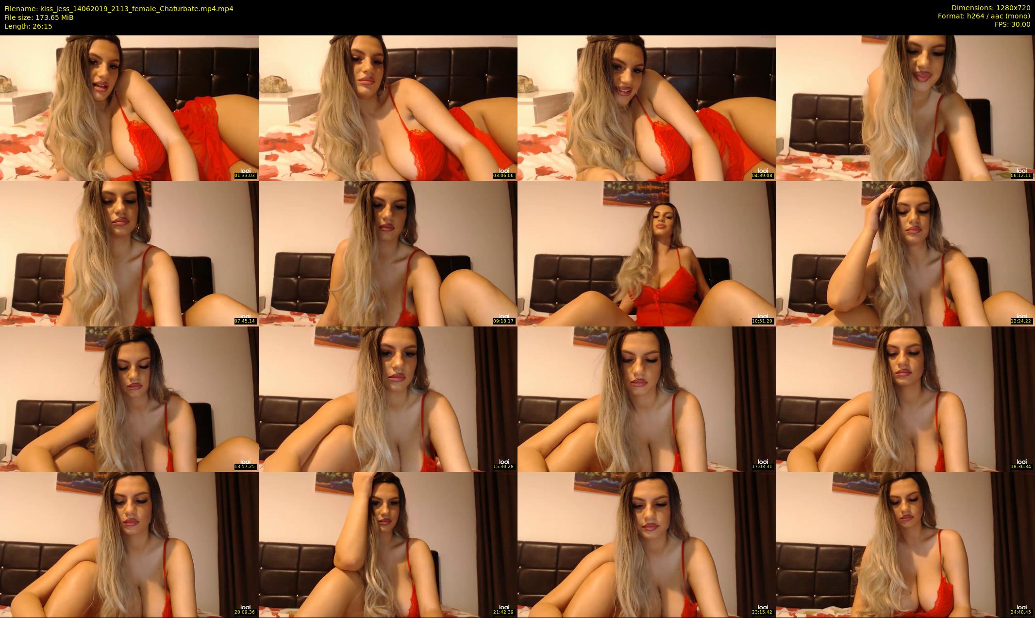 kiss_jess — 27 minute Chaturbate female cam show recording, 720p, Jun 14, 2019
