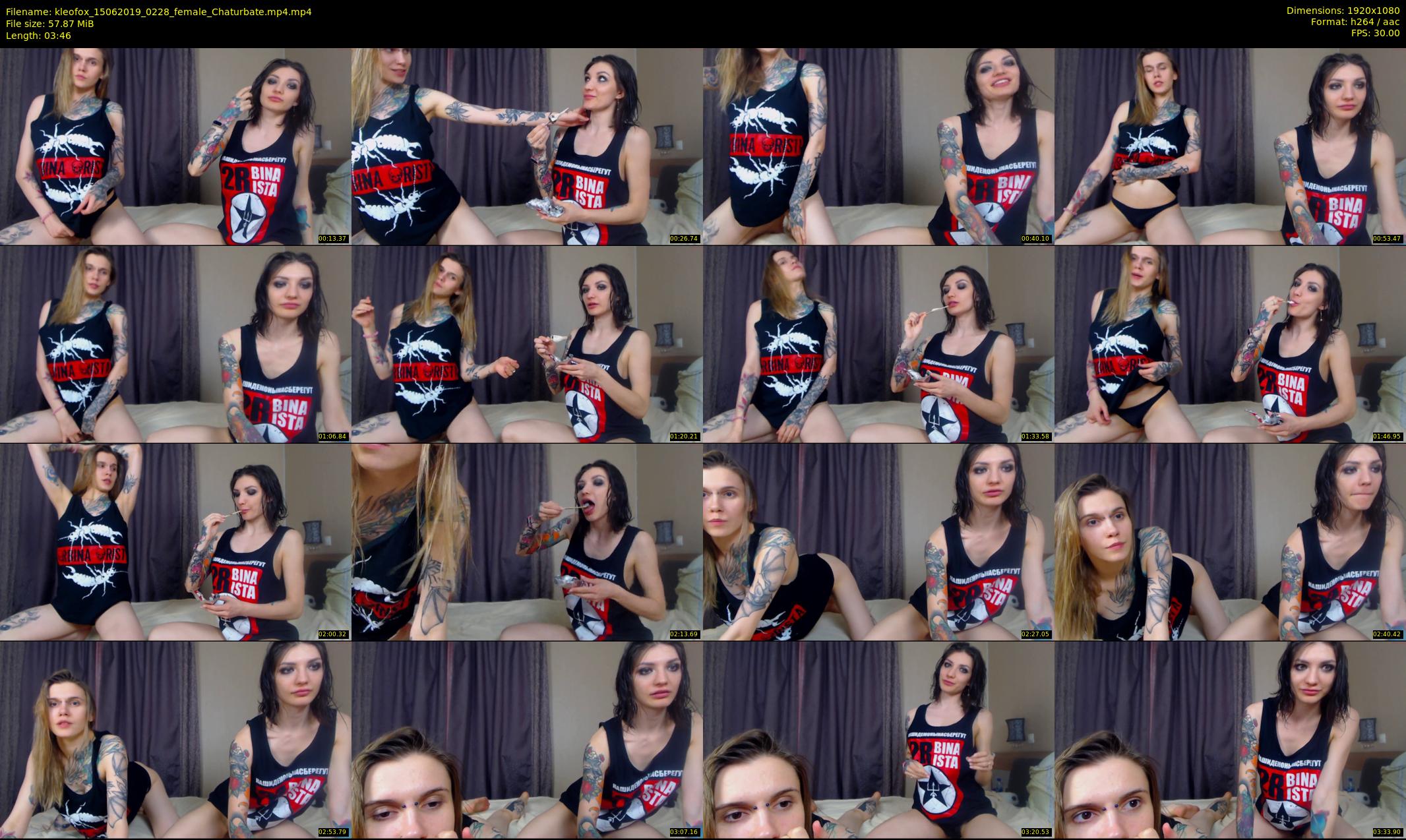 kleofox — 4 minute Chaturbate female cam show recording, 1080p, Jun 15, 2019