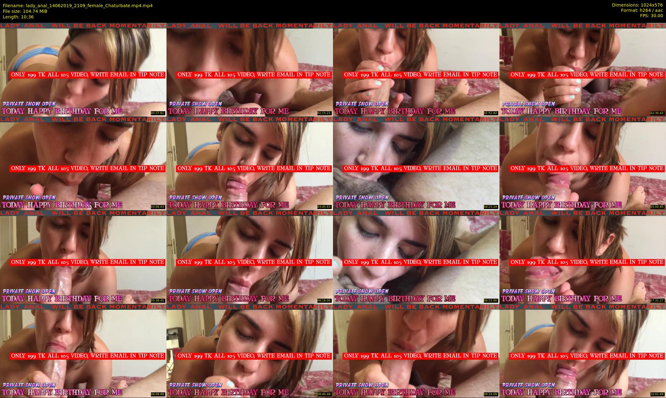 lady_anal — 11 minute Chaturbate female cam show recording, 480p, Jun 14, 2019