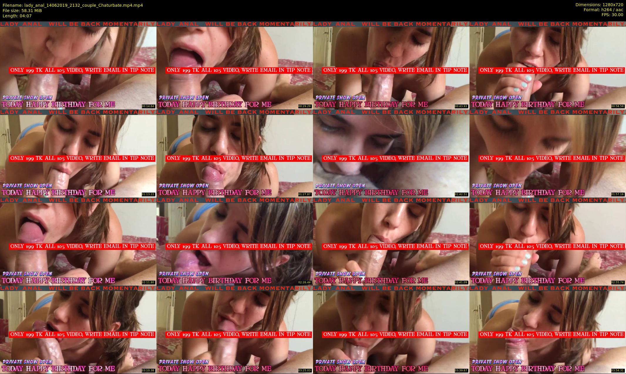 lady_anal — 5 minute Chaturbate female cam show recording, 720p, Jun 14, 2019