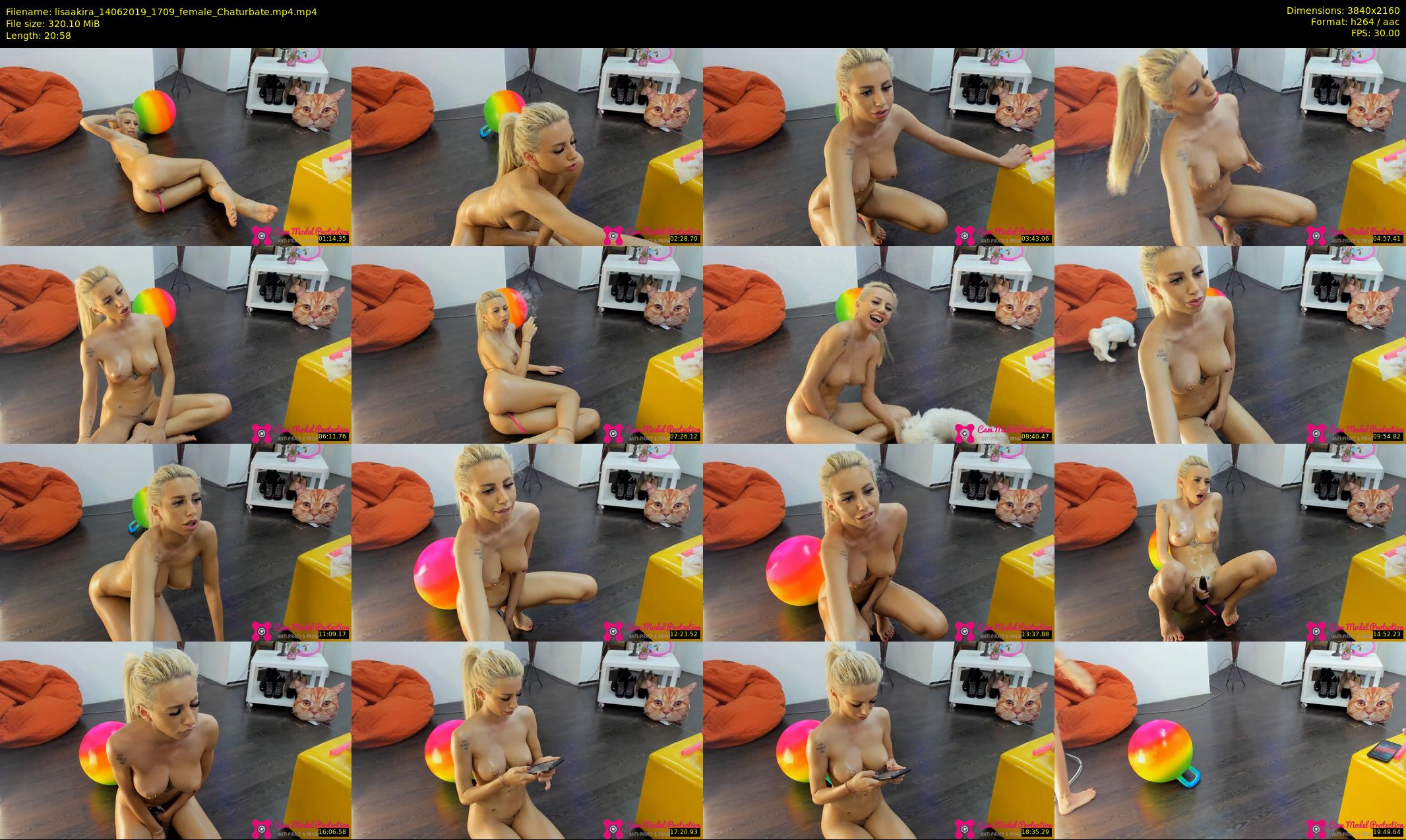 lisaakira — 21 minute Chaturbate female cam show recording, 4K, Jun 14, 2019