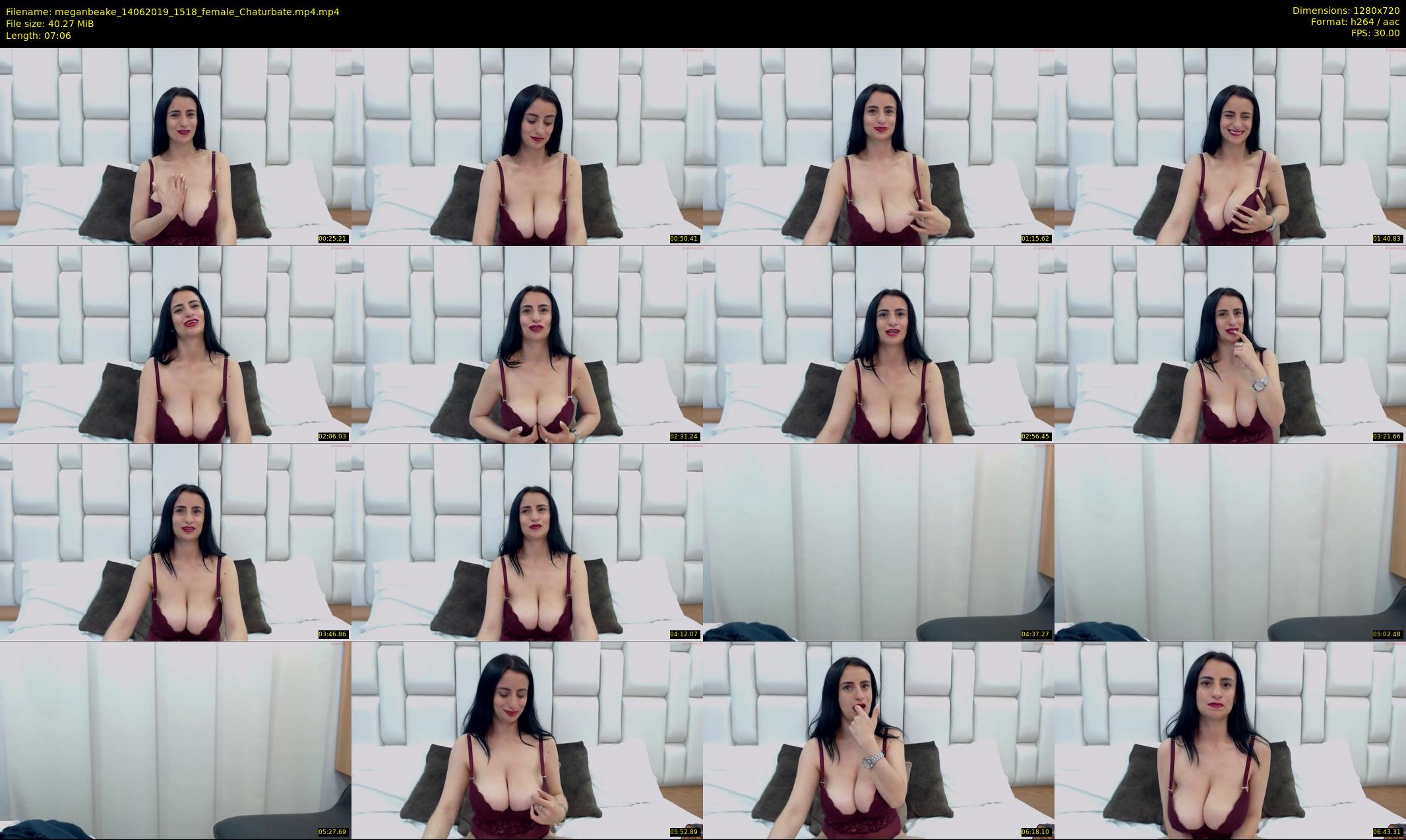 meganbeake — 8 minute Chaturbate female cam show recording, 720p, Jun 14, 2019