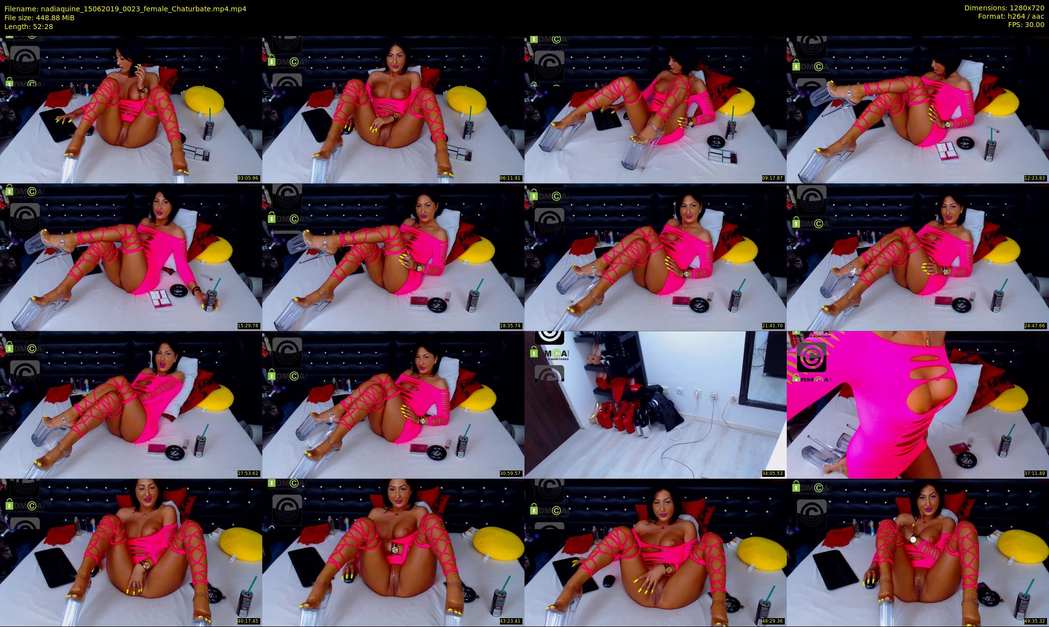 nadiaquine — 53 minute Chaturbate female cam show recording, 720p, Jun 15, 2019
