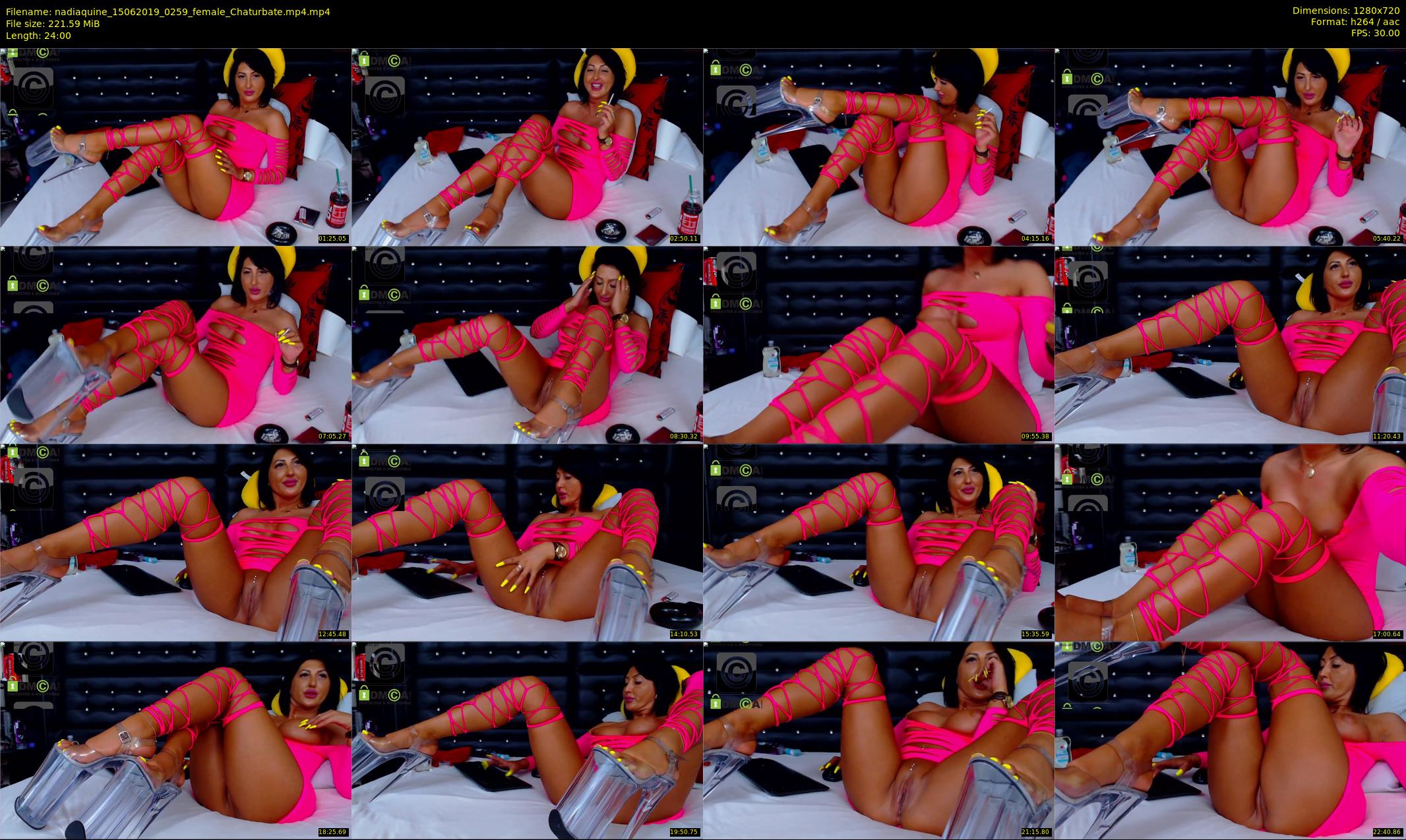 nadiaquine — 24 minute Chaturbate female cam show recording, 720p, Jun 15, 2019