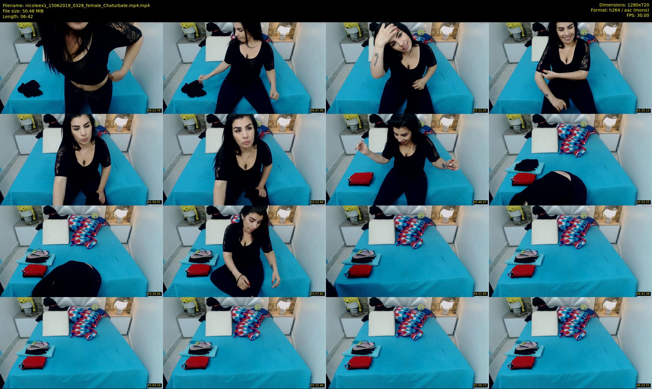 nicoleex1 — 7 minute Chaturbate female cam show recording, 720p, Jun 15, 2019