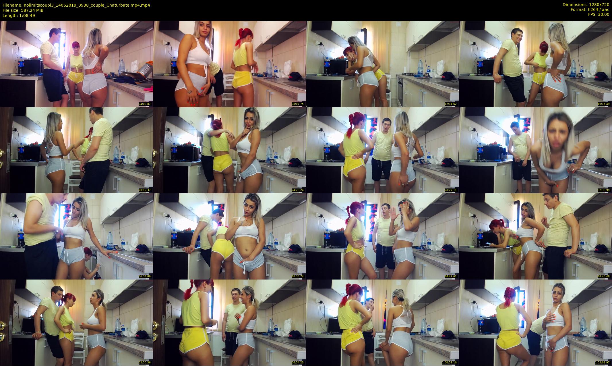 nolimitscoupl3 — 69 minute Chaturbate couple cam show recording, 720p, Jun 14, 2019