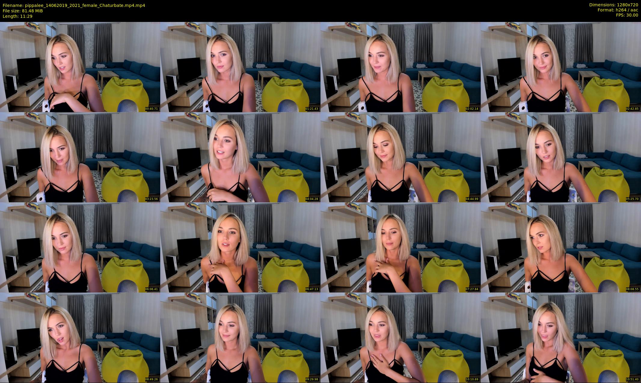 pippalee — 12 minute Chaturbate female cam show recording, 720p, Jun 14, 2019