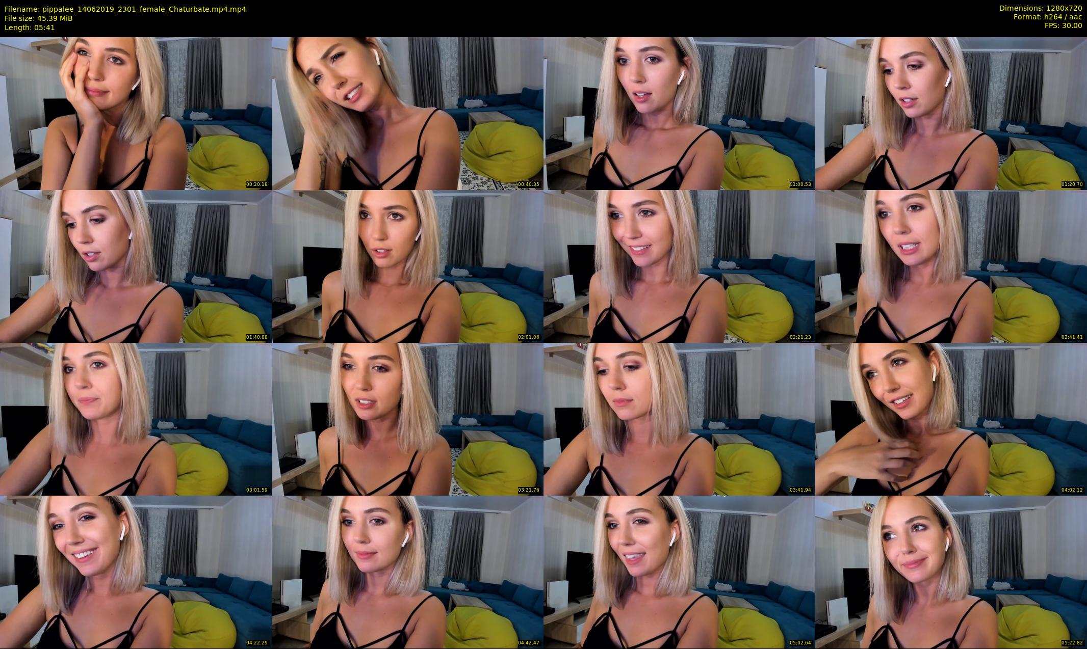 pippalee — 6 minute Chaturbate female cam show recording, 720p, Jun 14, 2019