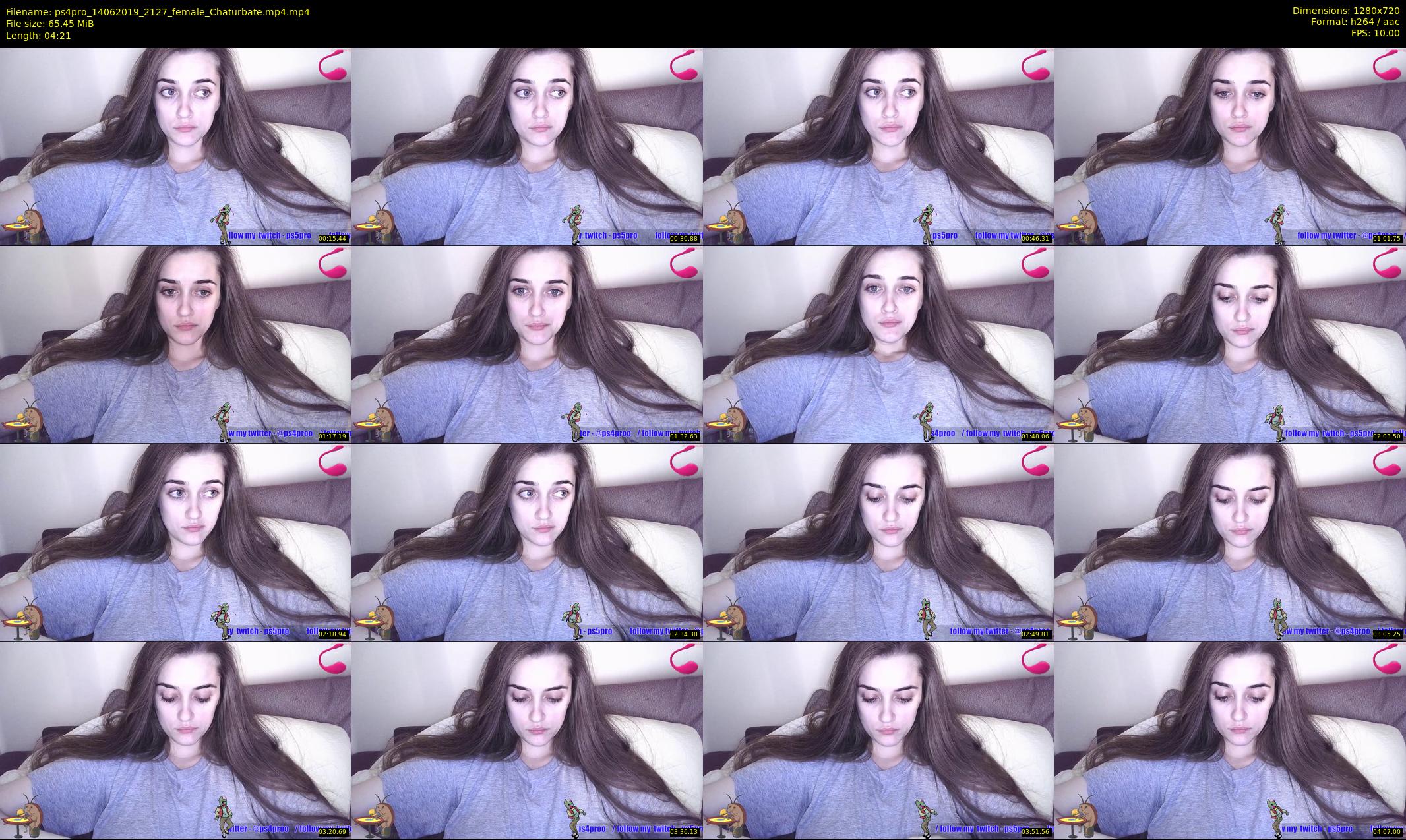 ps4pro — 5 minute Chaturbate female cam show recording, 720p, Jun 14, 2019