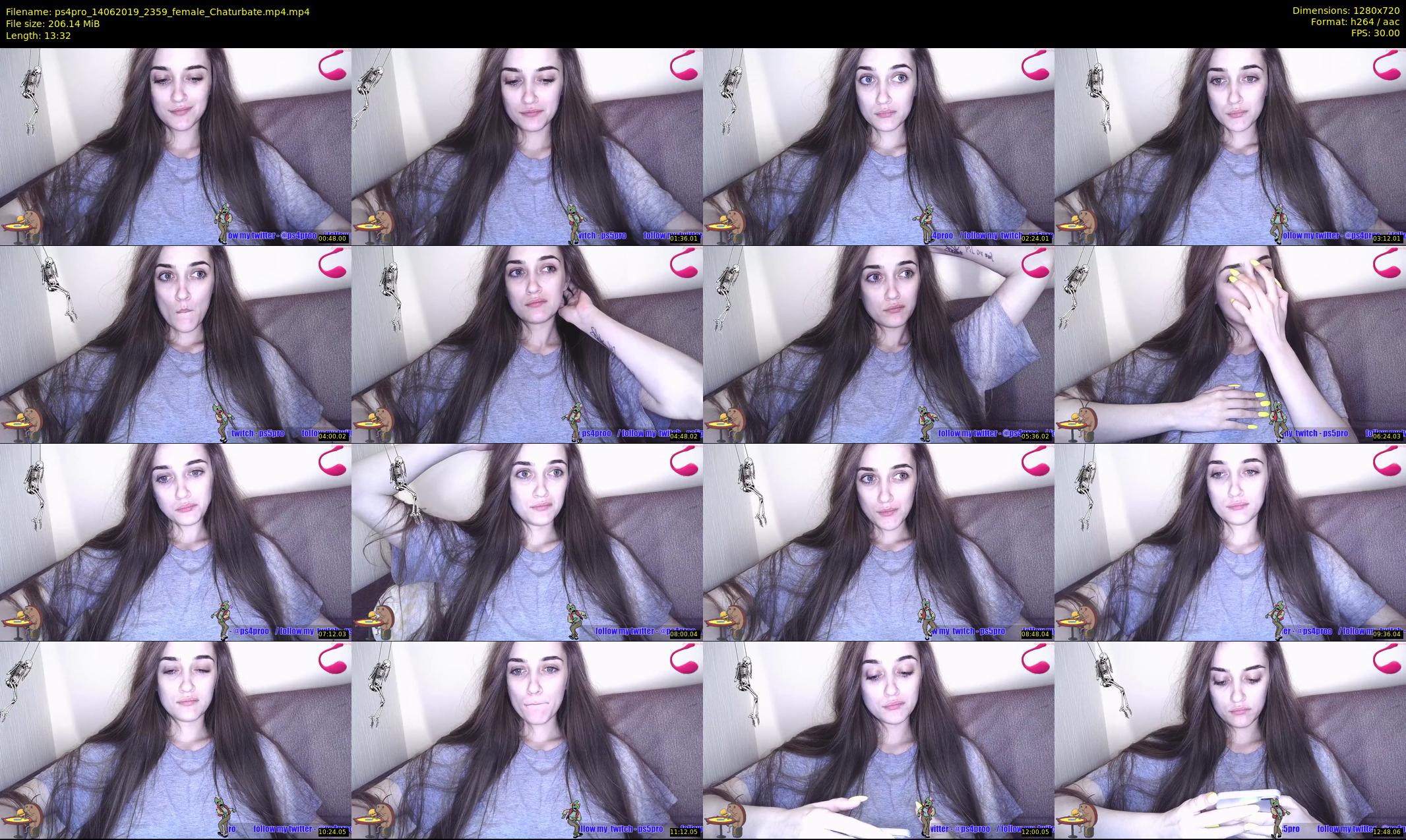 ps4pro — 14 minute Chaturbate female cam show recording, 720p, Jun 14, 2019