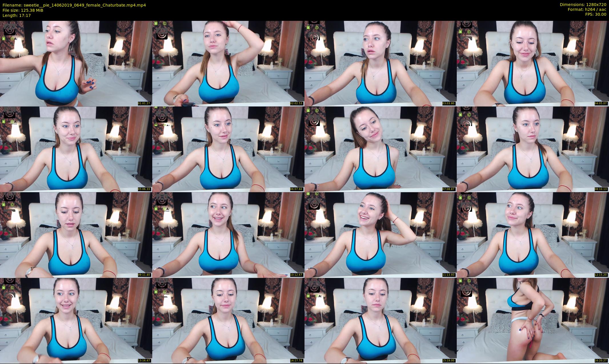 sweetie__pie — 18 minute Chaturbate female cam show recording, 720p, Jun 14, 2019