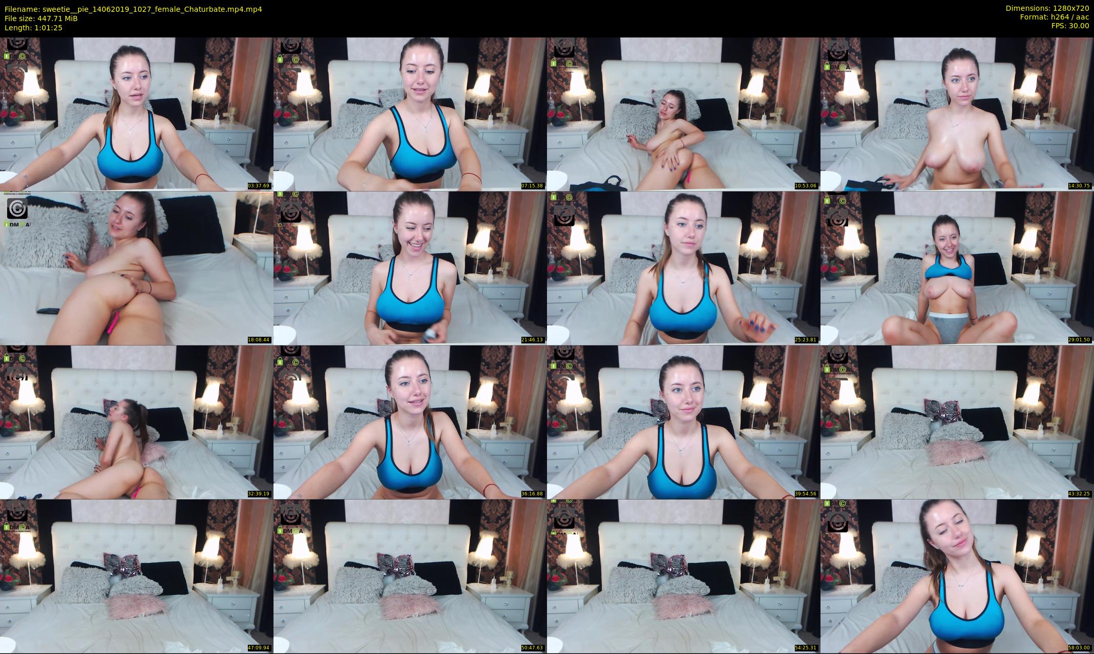 sweetie__pie — 62 minute Chaturbate female cam show recording, 720p, Jun 14, 2019