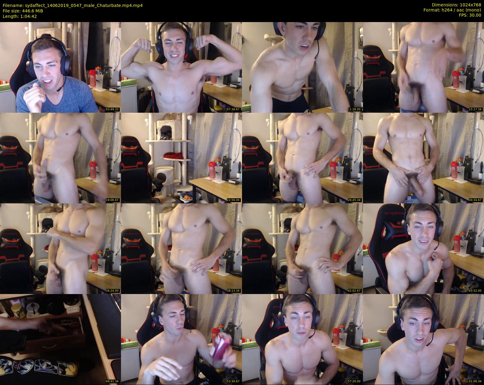 sydaffect — 65 minute Chaturbate male cam show recording, 720p, Jun 14, 2019
