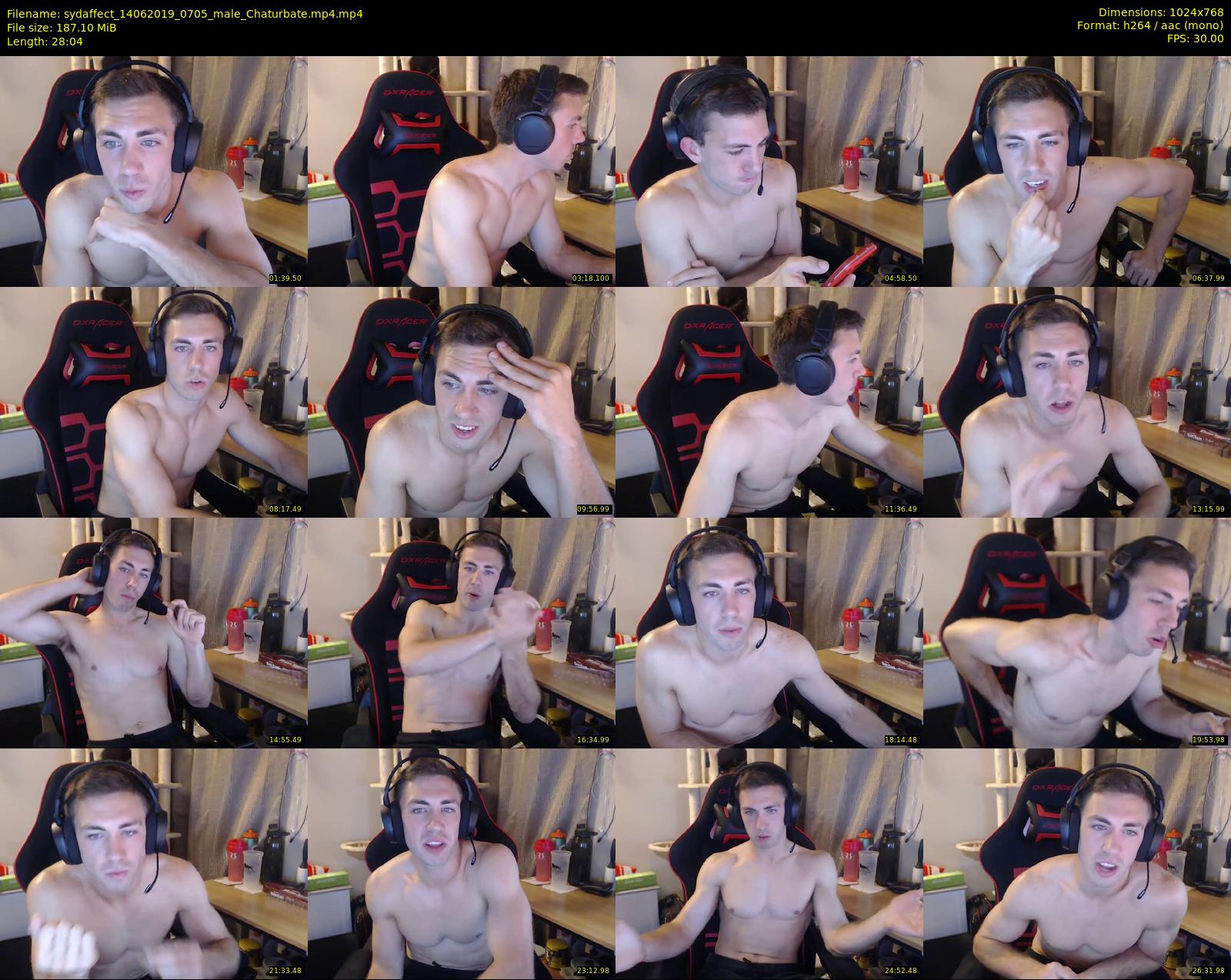 sydaffect — 29 minute Chaturbate male cam show recording, 720p, Jun 14, 2019