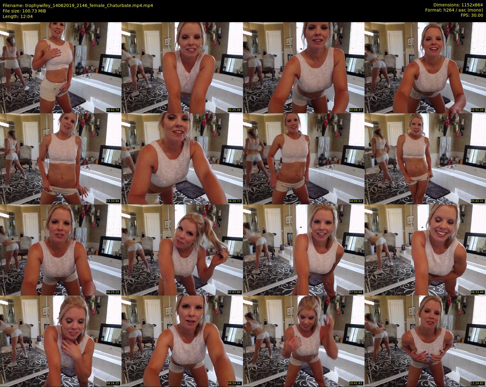 trophywifey — 13 minute Chaturbate female cam show recording, 720p, Jun 14, 2019