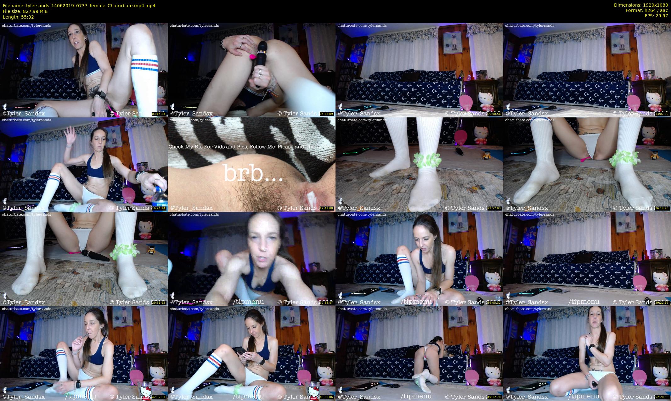 tylersands — 56 minute Chaturbate female cam show recording, 1080p, Jun 14, 2019