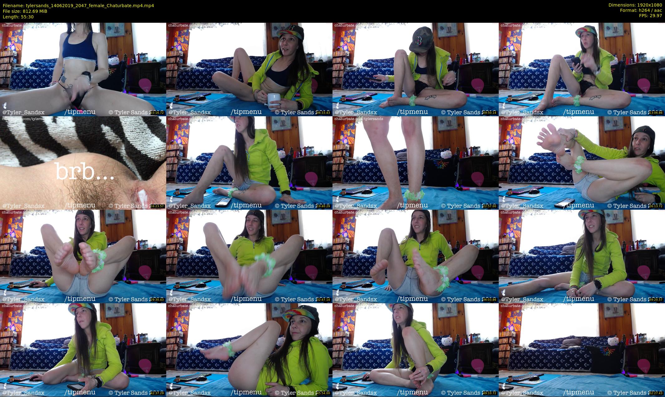 tylersands — 56 minute Chaturbate female cam show recording, 1080p, Jun 14, 2019