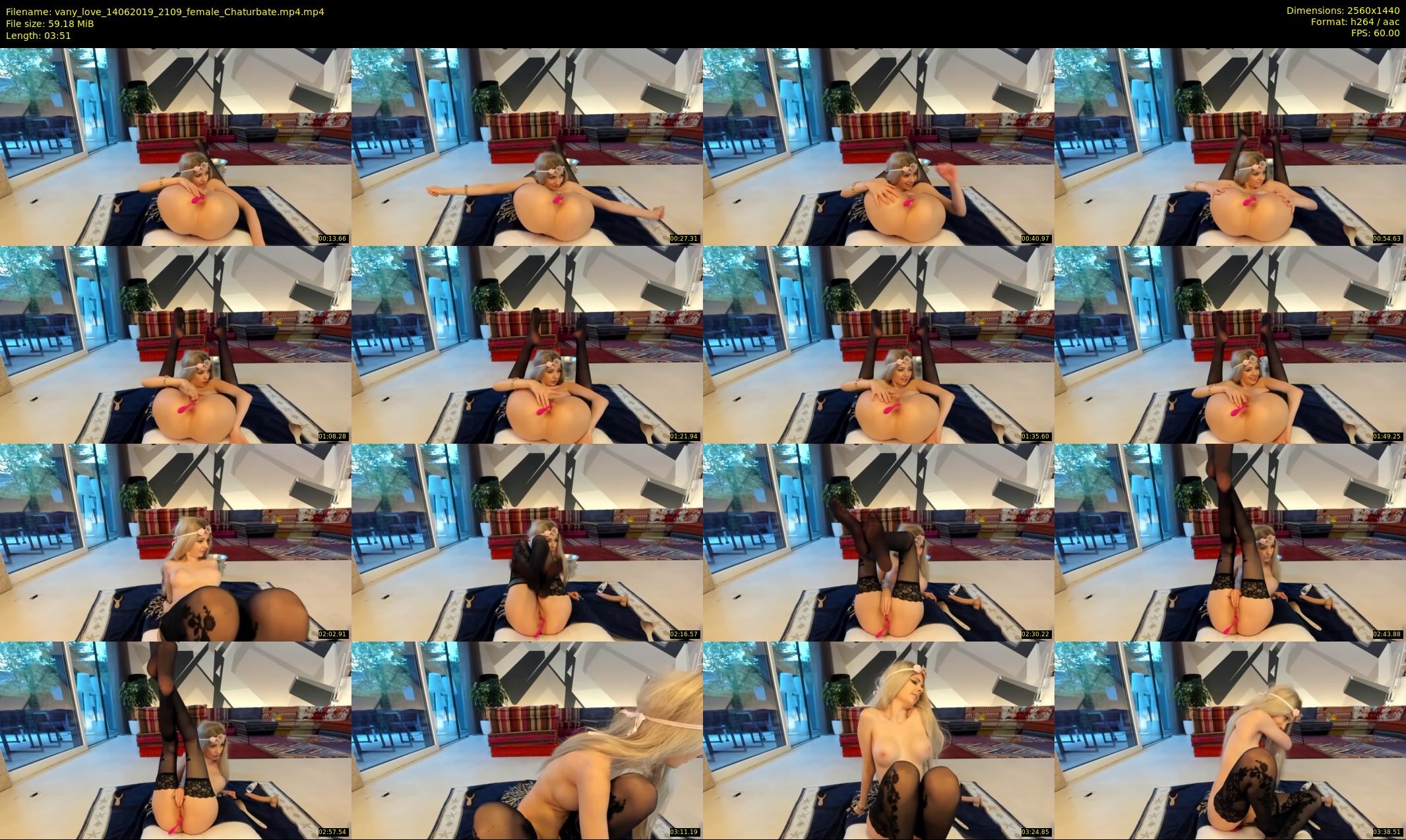 vany_love — 4 minute Chaturbate female cam show recording, 1080p, Jun 14, 2019