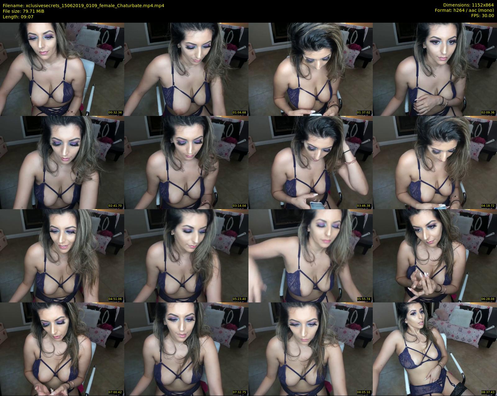 xclusivesecrets — 10 minute Chaturbate female cam show recording, 720p, Jun 15, 2019