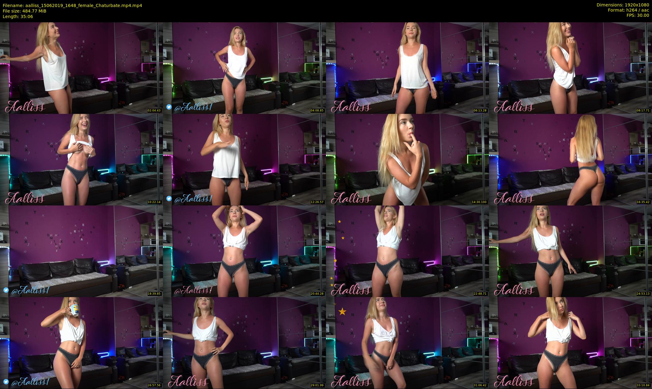 aalliss — 36 minute Chaturbate female cam show recording, 1080p, Jun 15, 2019