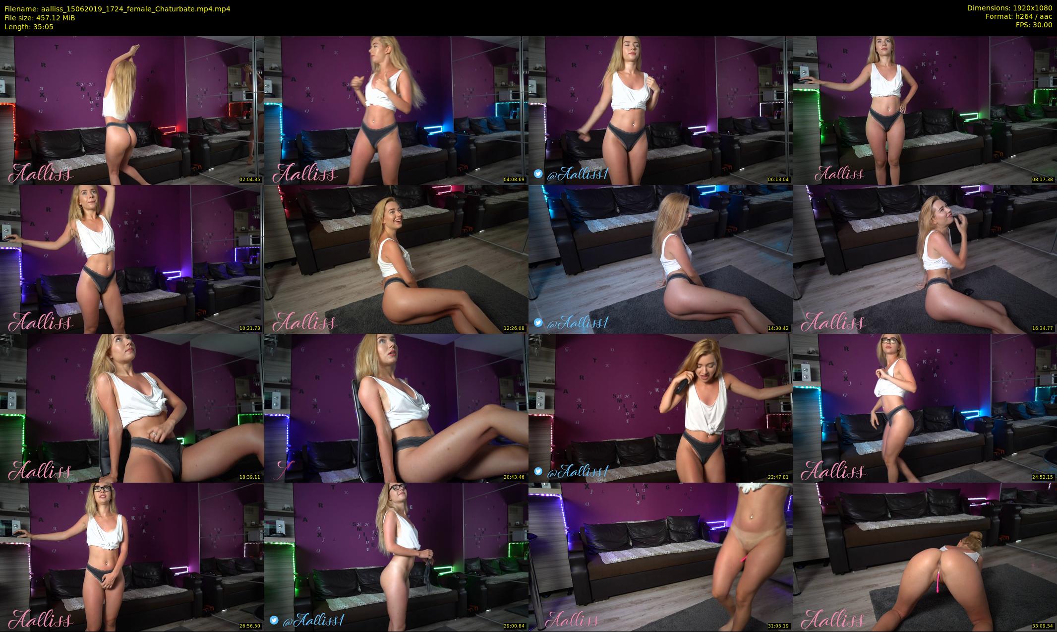 aalliss — 36 minute Chaturbate female cam show recording, 1080p, Jun 15, 2019
