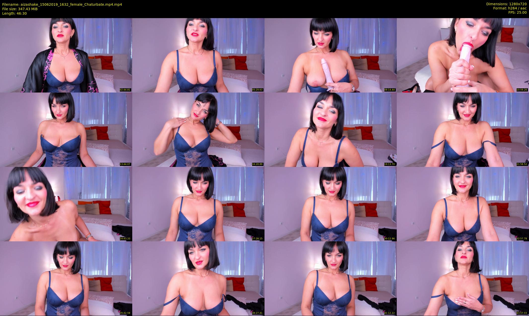 aizashake — 47 minute Chaturbate female cam show recording, 720p, Jun 15, 2019
