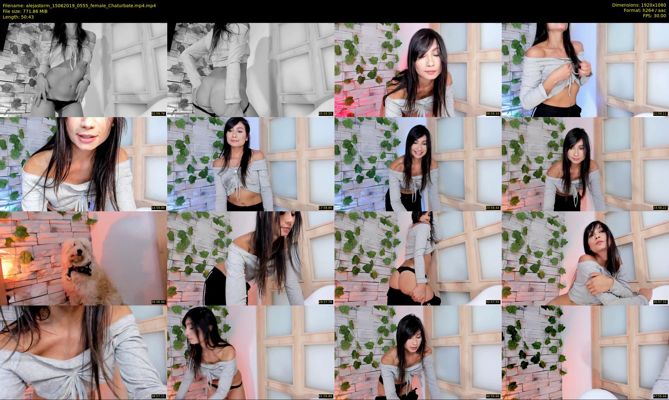 alejastorm — 51 minute Chaturbate female cam show recording, 1080p, Jun 15, 2019