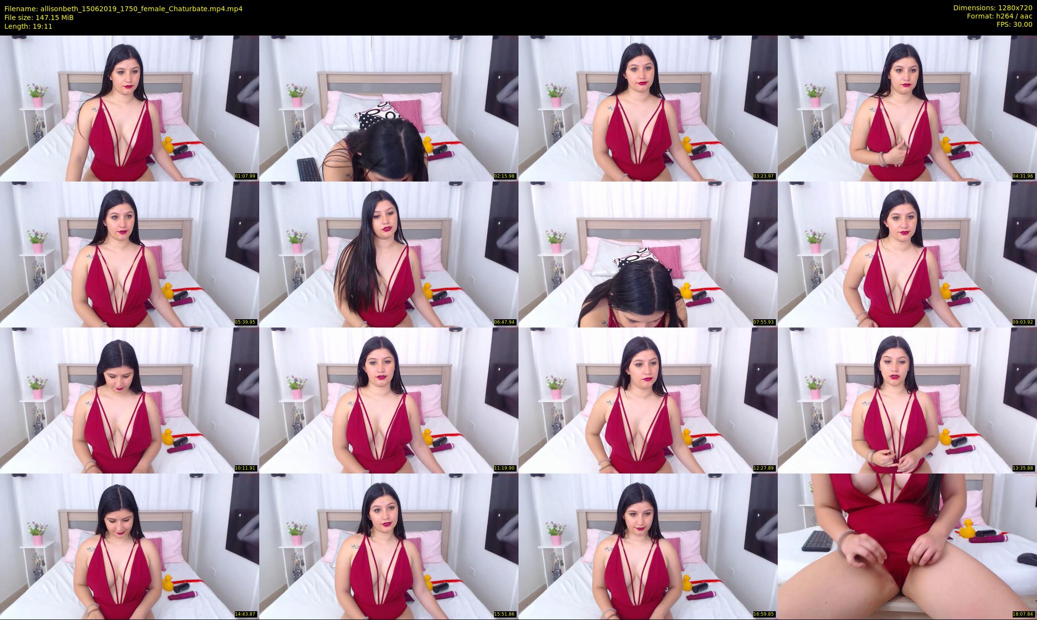 allisonbeth — 20 minute Chaturbate female cam show recording, 720p, Jun 15, 2019
