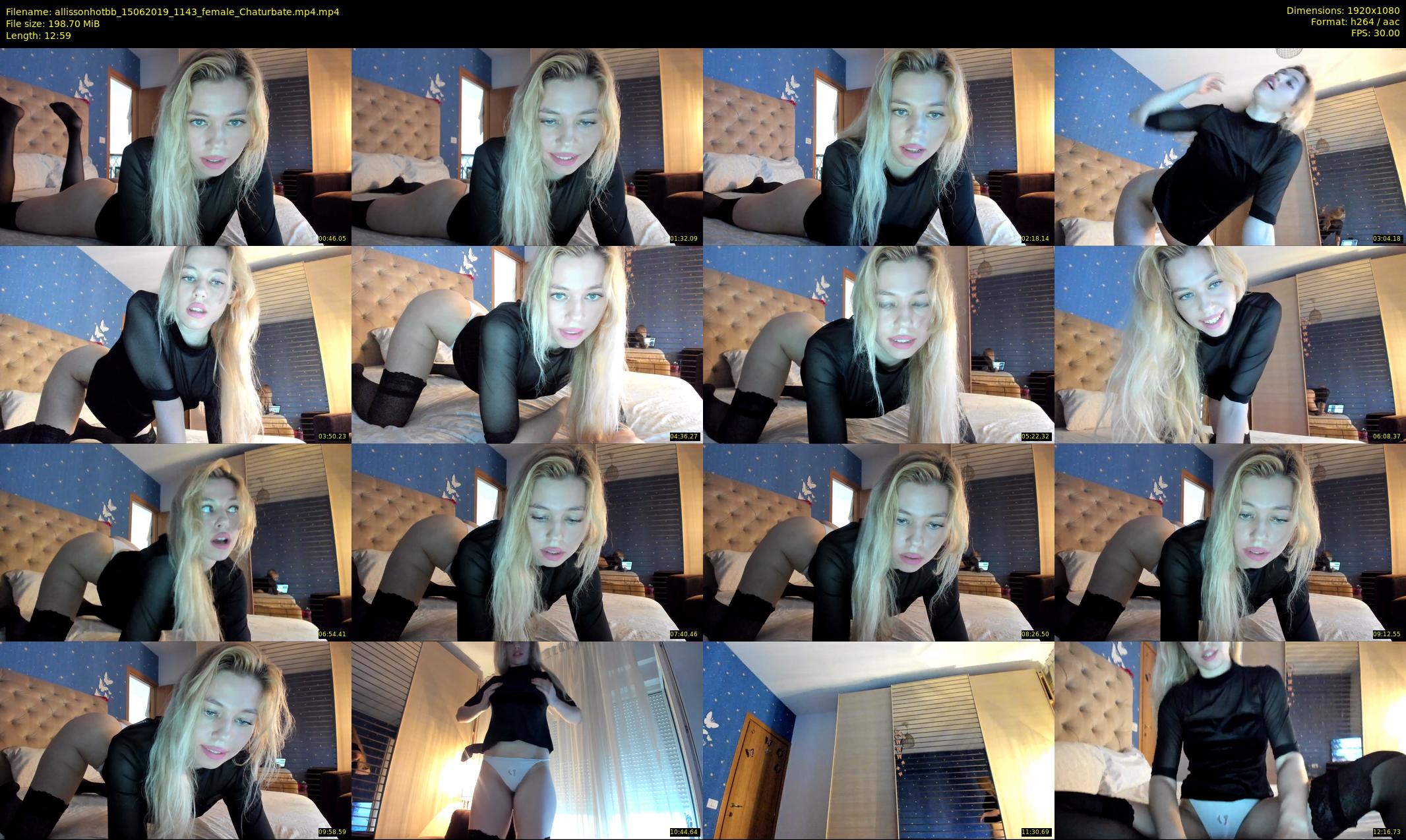 allissonhotbb — 13 minute Chaturbate female cam show recording, 1080p, Jun 15, 2019