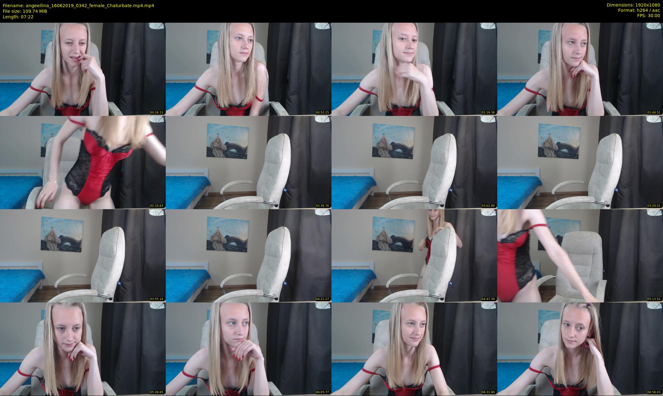 angeellina — 8 minute Chaturbate female cam show recording, 1080p, Jun 16, 2019
