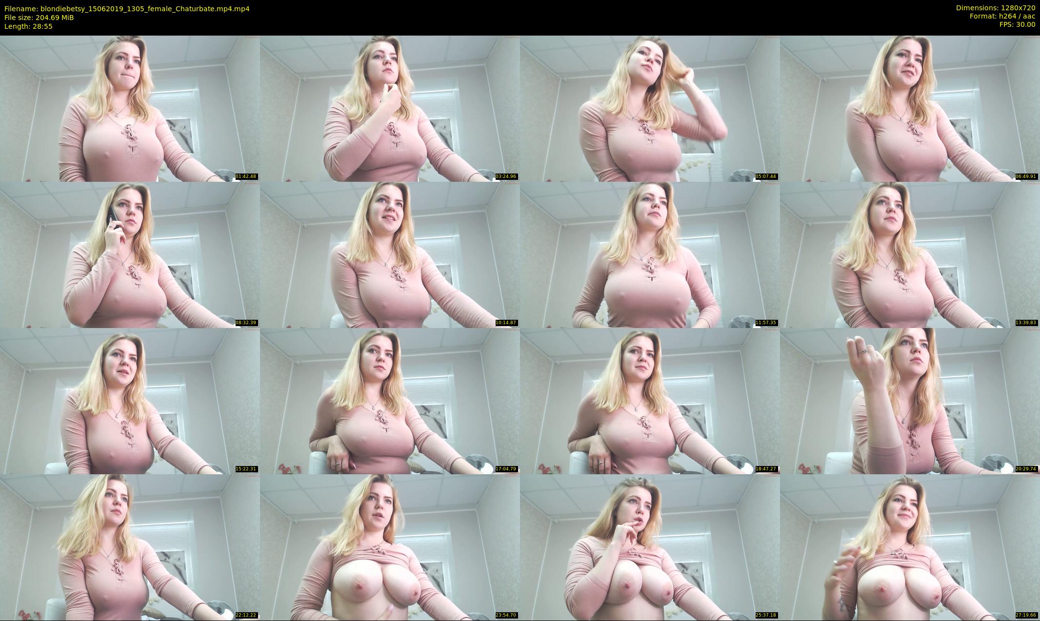 blondiebetsy — 29 minute Chaturbate female cam show recording, 720p, Jun 15, 2019