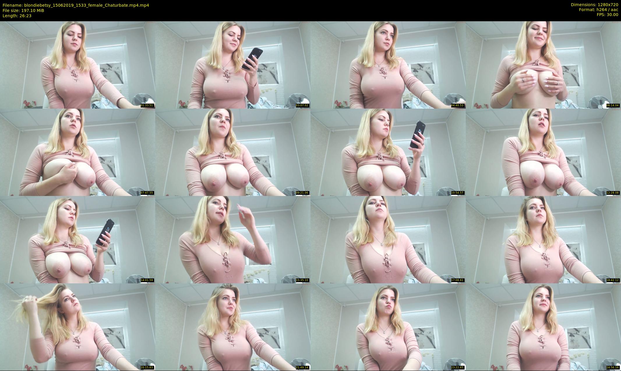 blondiebetsy — 27 minute Chaturbate female cam show recording, 720p, Jun 15, 2019