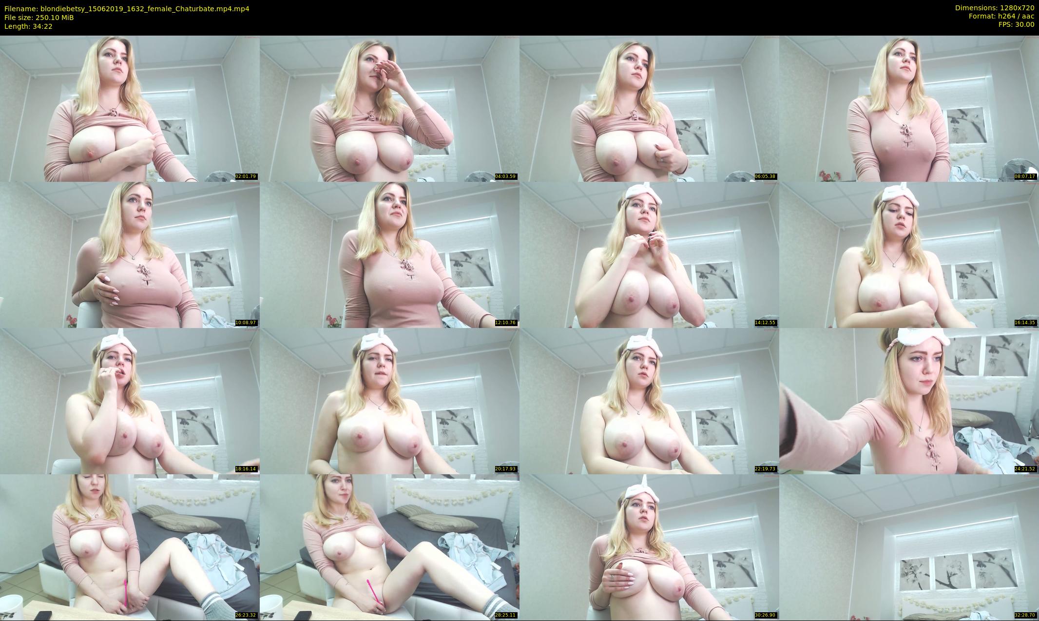 blondiebetsy — 35 minute Chaturbate female cam show recording, 720p, Jun 15, 2019