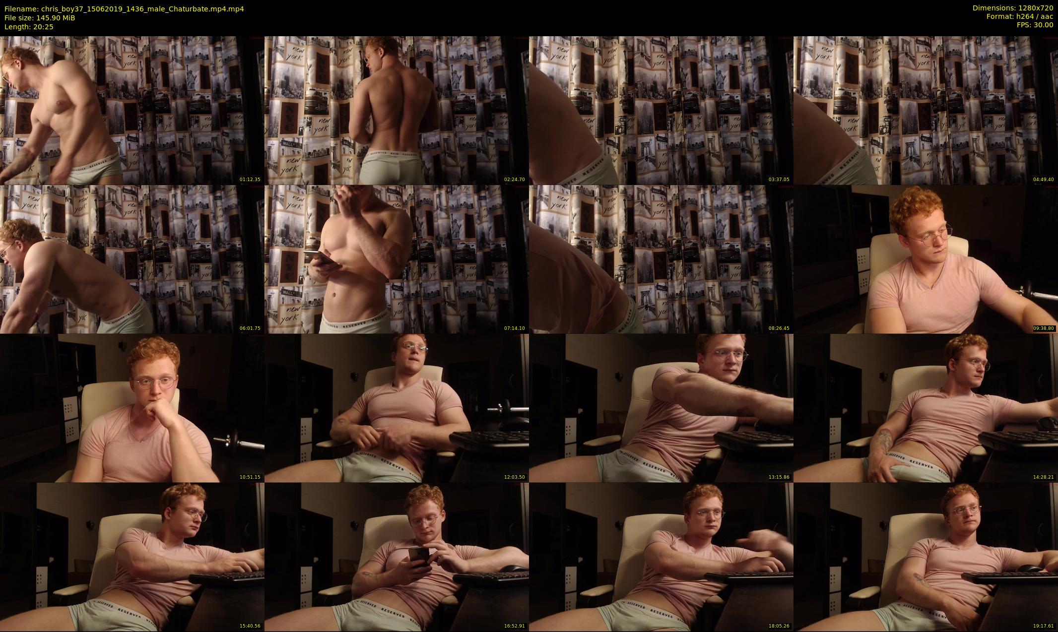 chris_boy37 — 21 minute Chaturbate male cam show recording, 720p, Jun 15, 2019