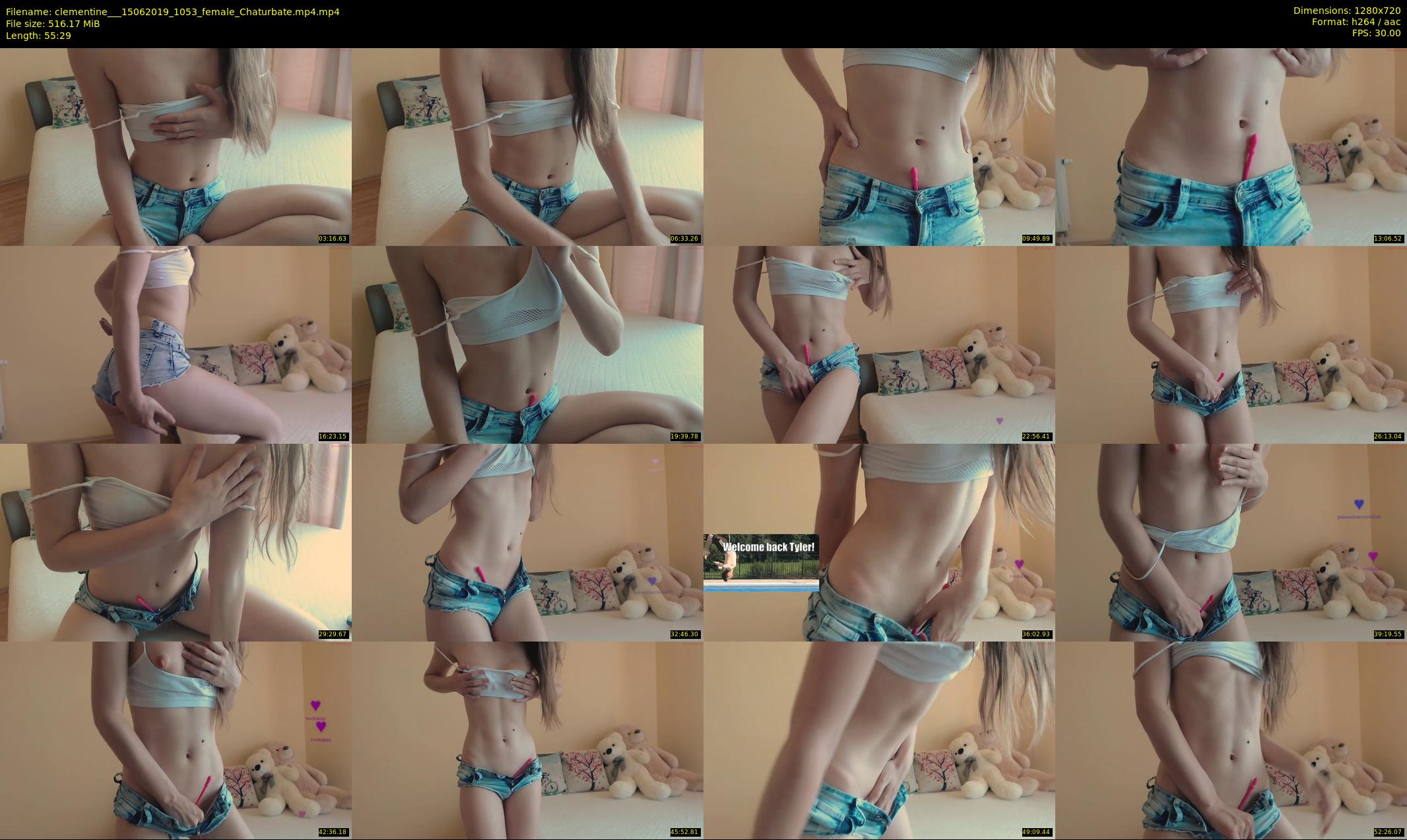 clementine__ — 56 minute Chaturbate female cam show recording, 720p, Jun 15, 2019