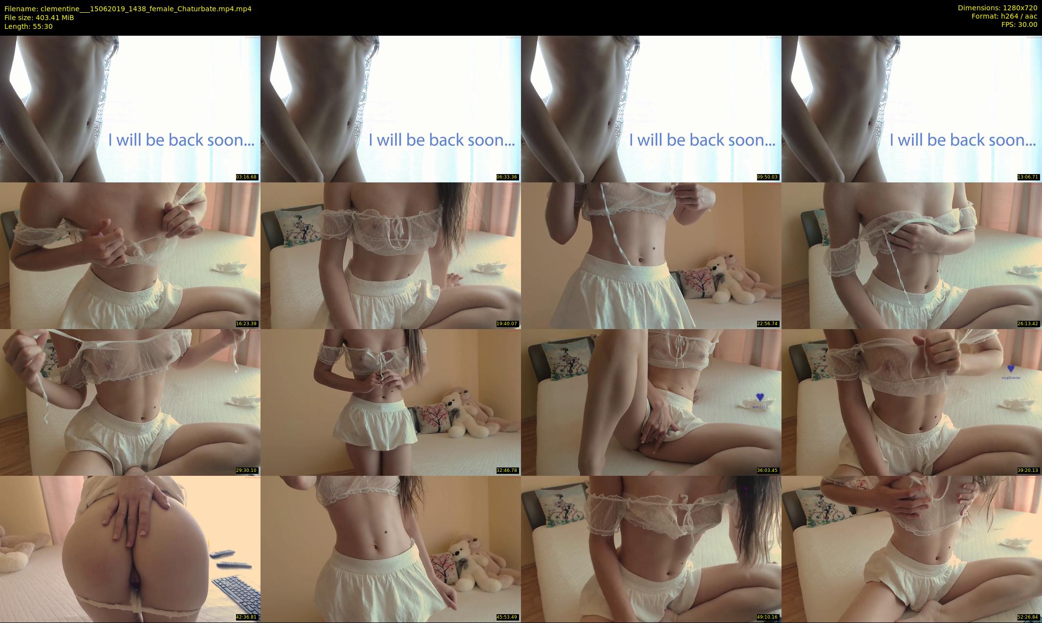 clementine__ — 56 minute Chaturbate female cam show recording, 720p, Jun 15, 2019