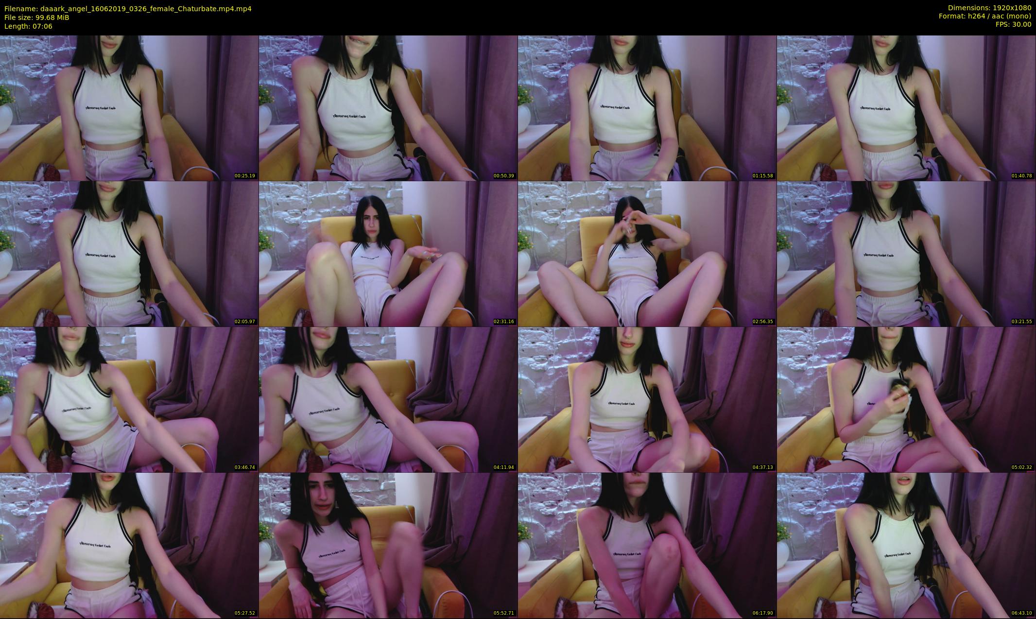 daaark_angel — 8 minute Chaturbate female cam show recording, 1080p, Jun 16, 2019