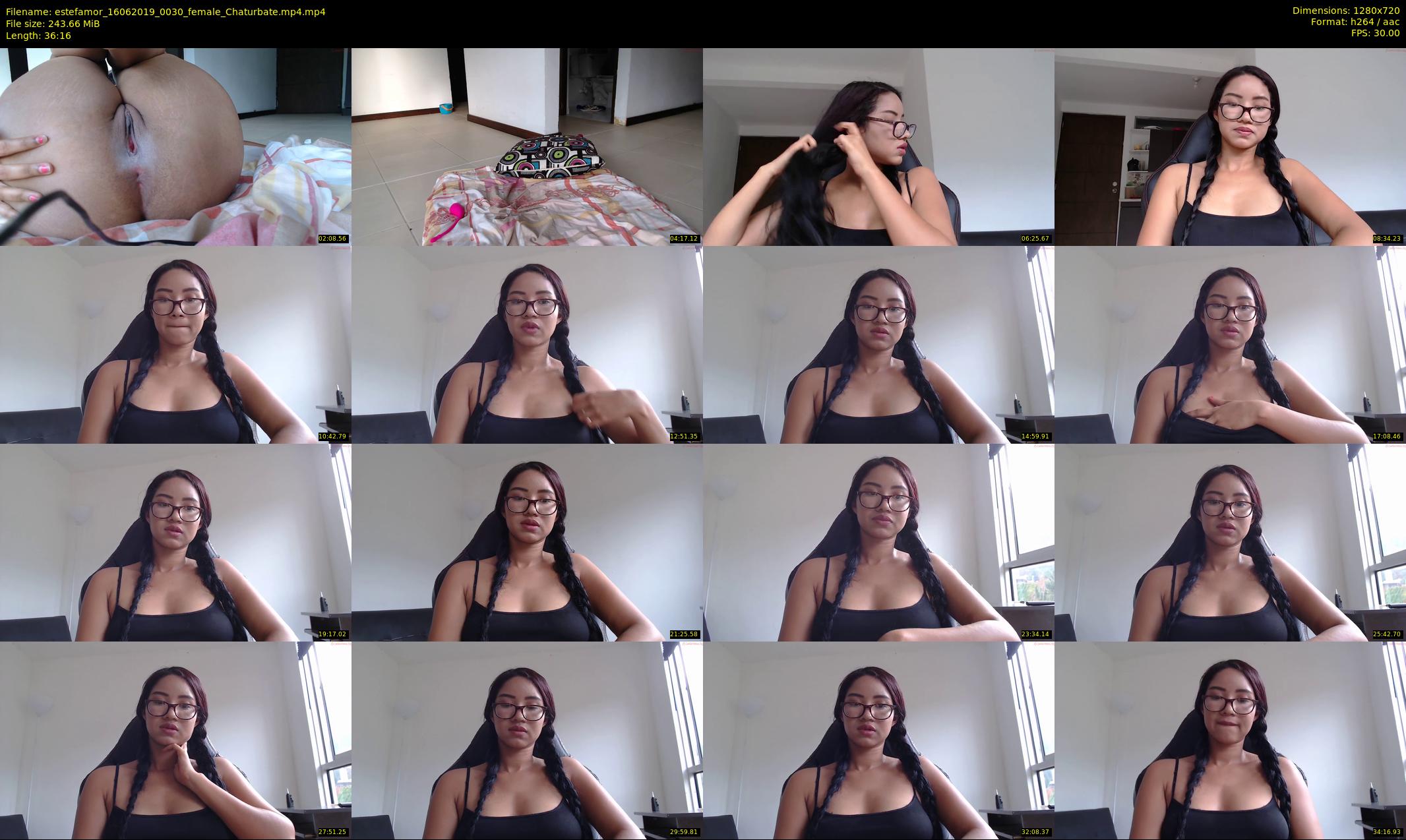 estefamor — 37 minute Chaturbate female cam show recording, 720p, Jun 16, 2019