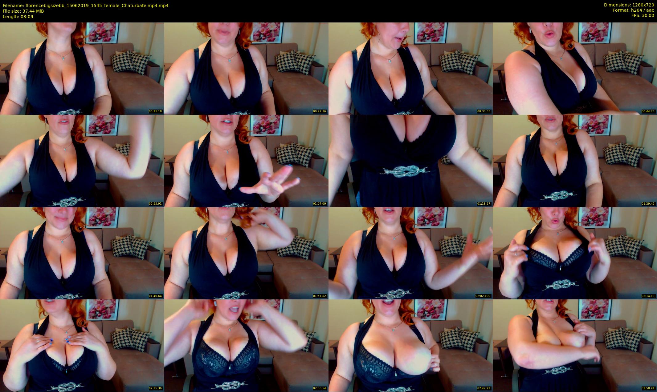 florencebigsizebb — 4 minute Chaturbate female cam show recording, 720p, Jun 15, 2019