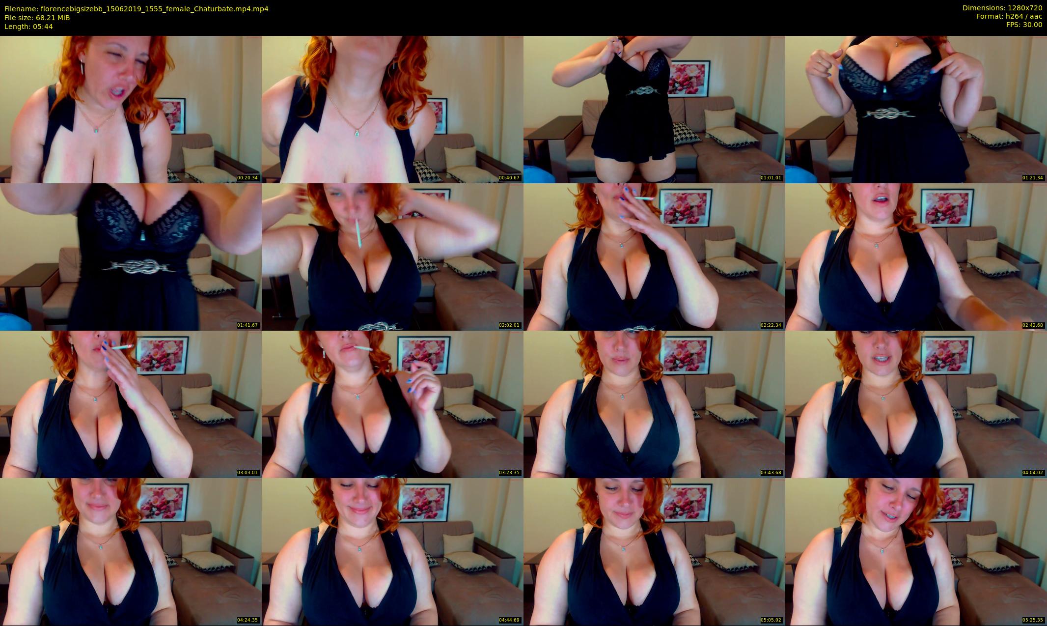 florencebigsizebb — 6 minute Chaturbate female cam show recording, 720p, Jun 15, 2019