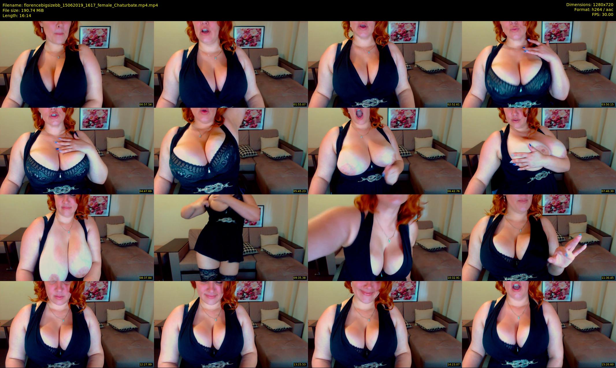 florencebigsizebb — 17 minute Chaturbate female cam show recording, 720p, Jun 15, 2019