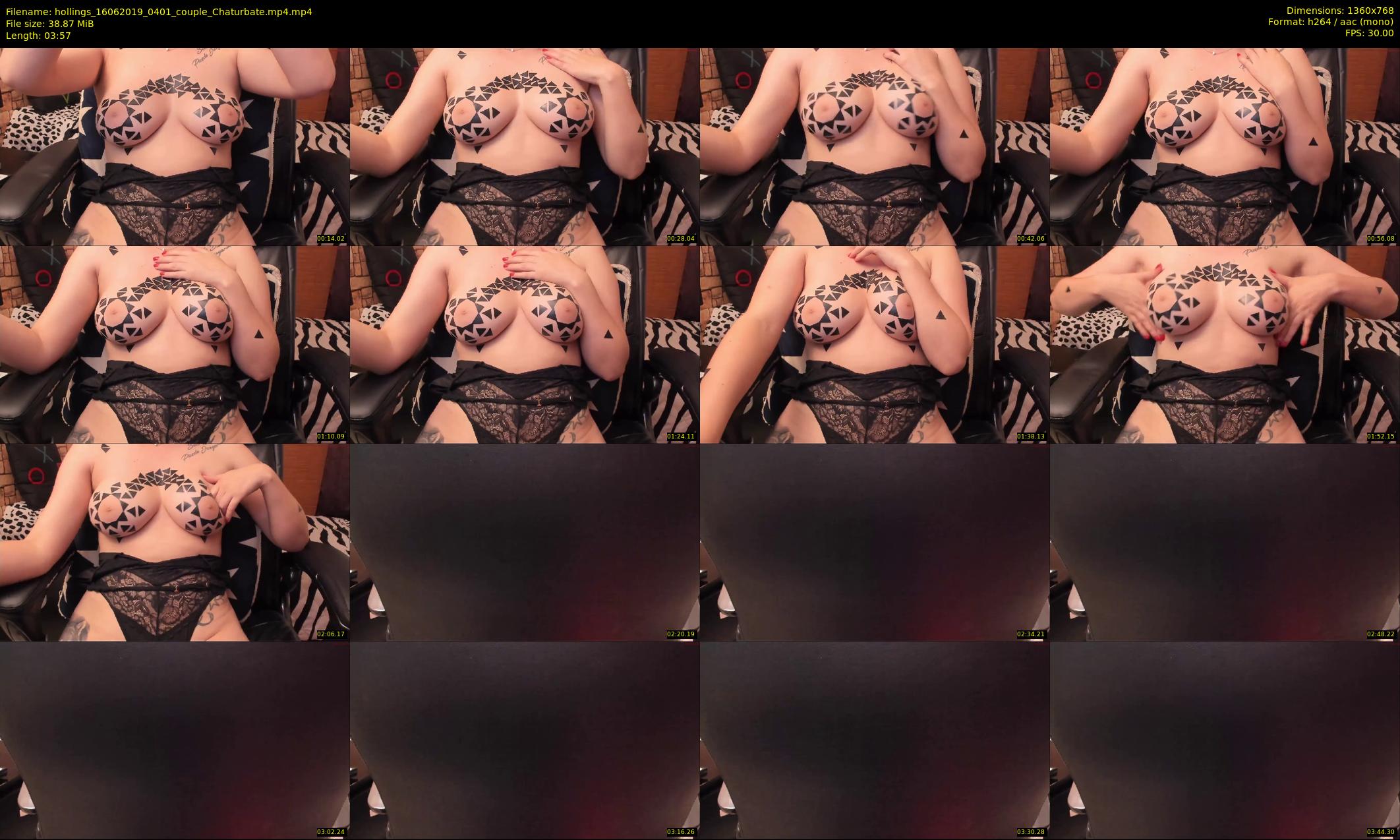 hollings — 4 minute Chaturbate couple cam show recording, 720p, Jun 16, 2019