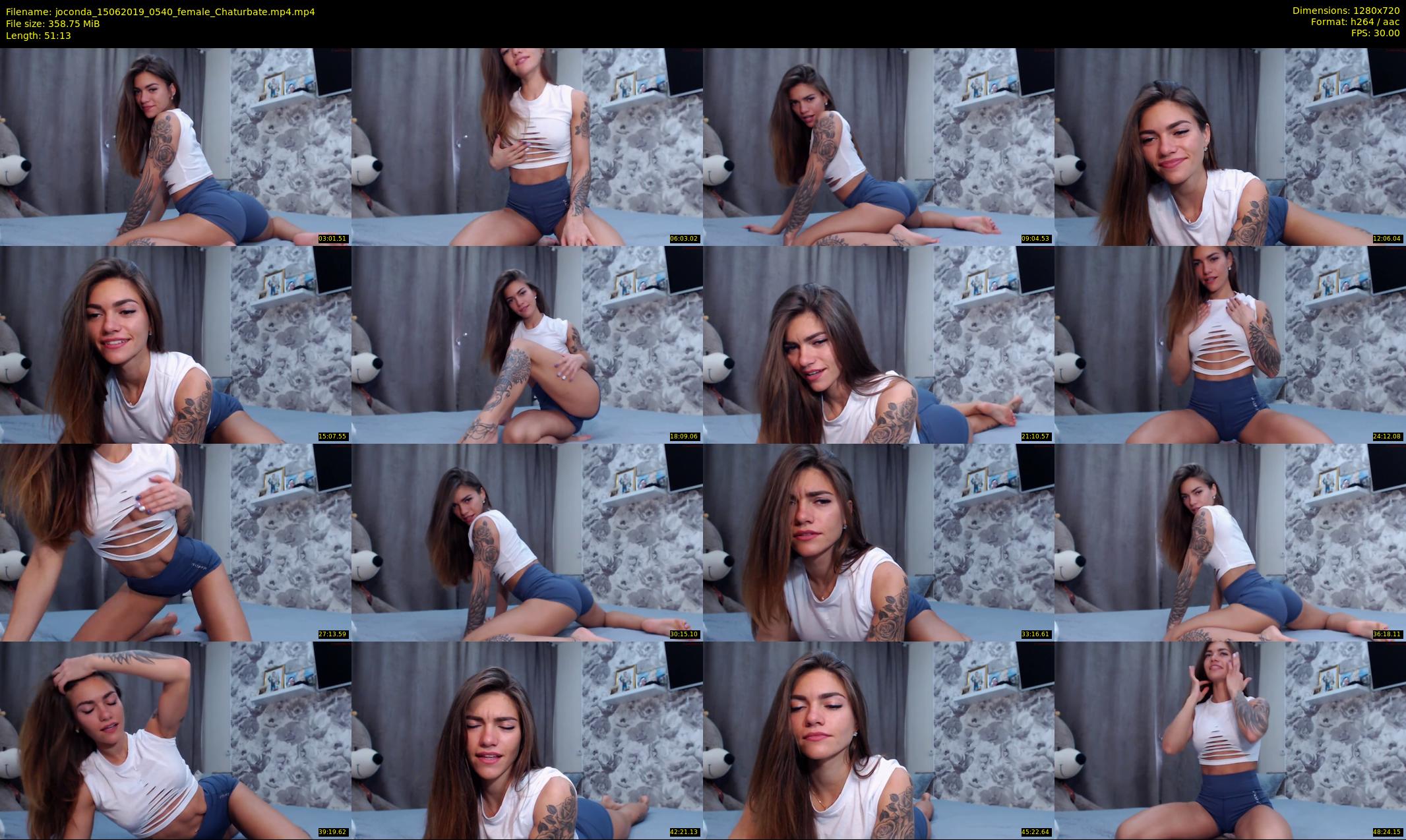 joconda — 52 minute Chaturbate female cam show recording, 720p, Jun 15, 2019