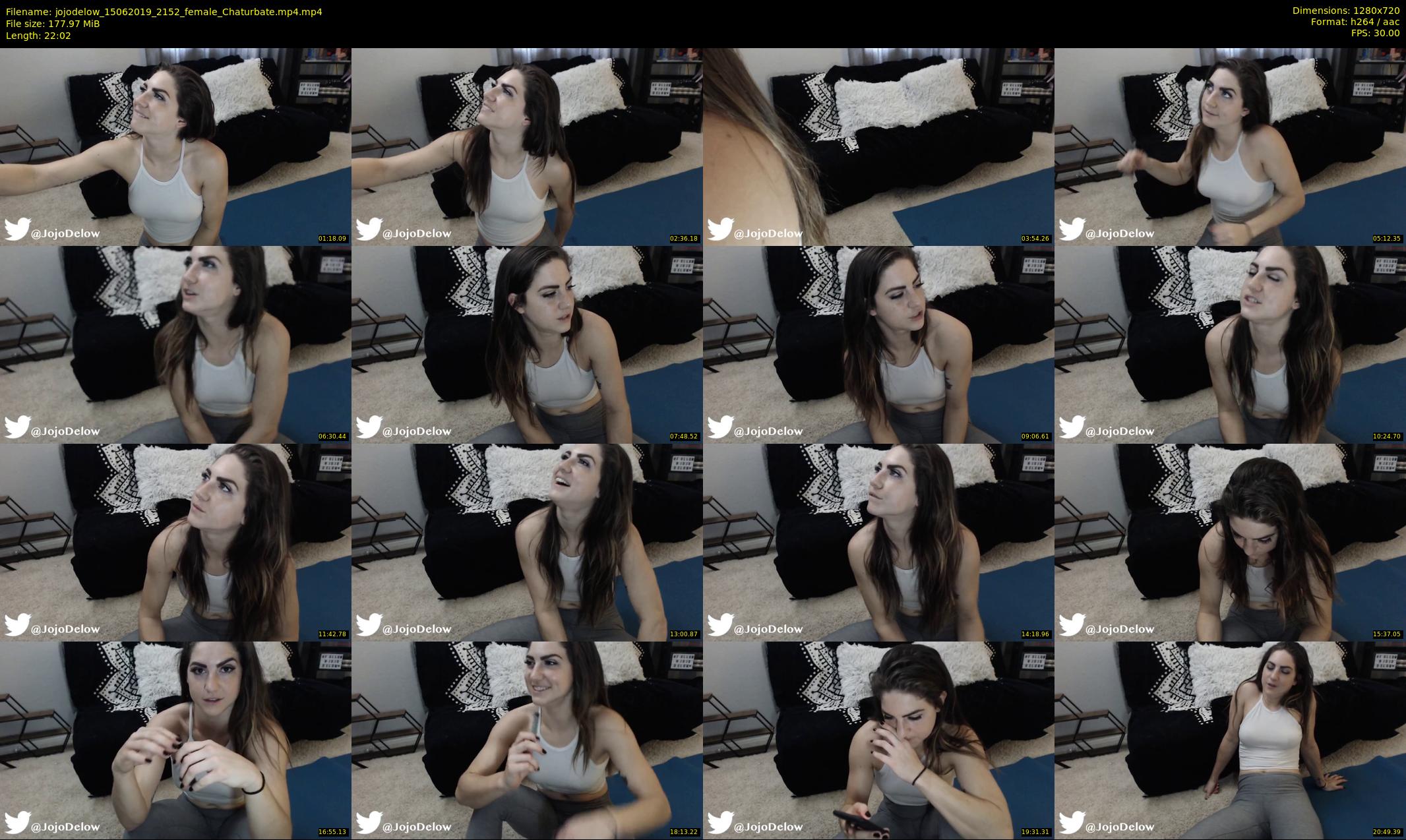 jojodelow — 23 minute Chaturbate female cam show recording, 720p, Jun 15, 2019