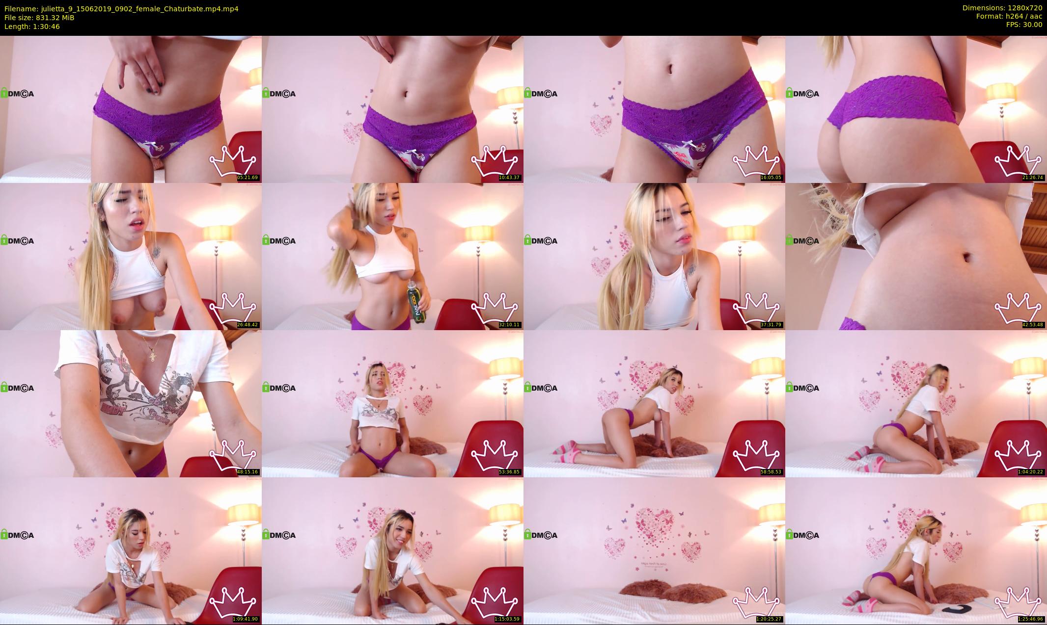 julietta_9 — 91 minute Chaturbate female cam show recording, 720p, Jun 15, 2019