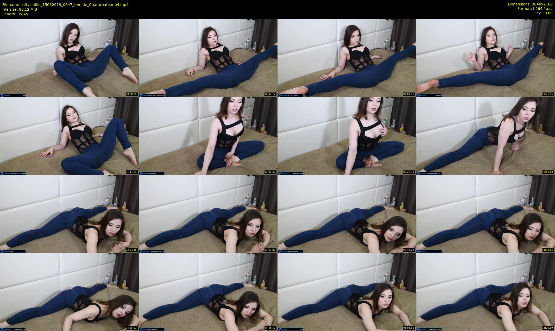 kittycaitlin — 6 minute Chaturbate female cam show recording, 4K, Jun 15, 2019