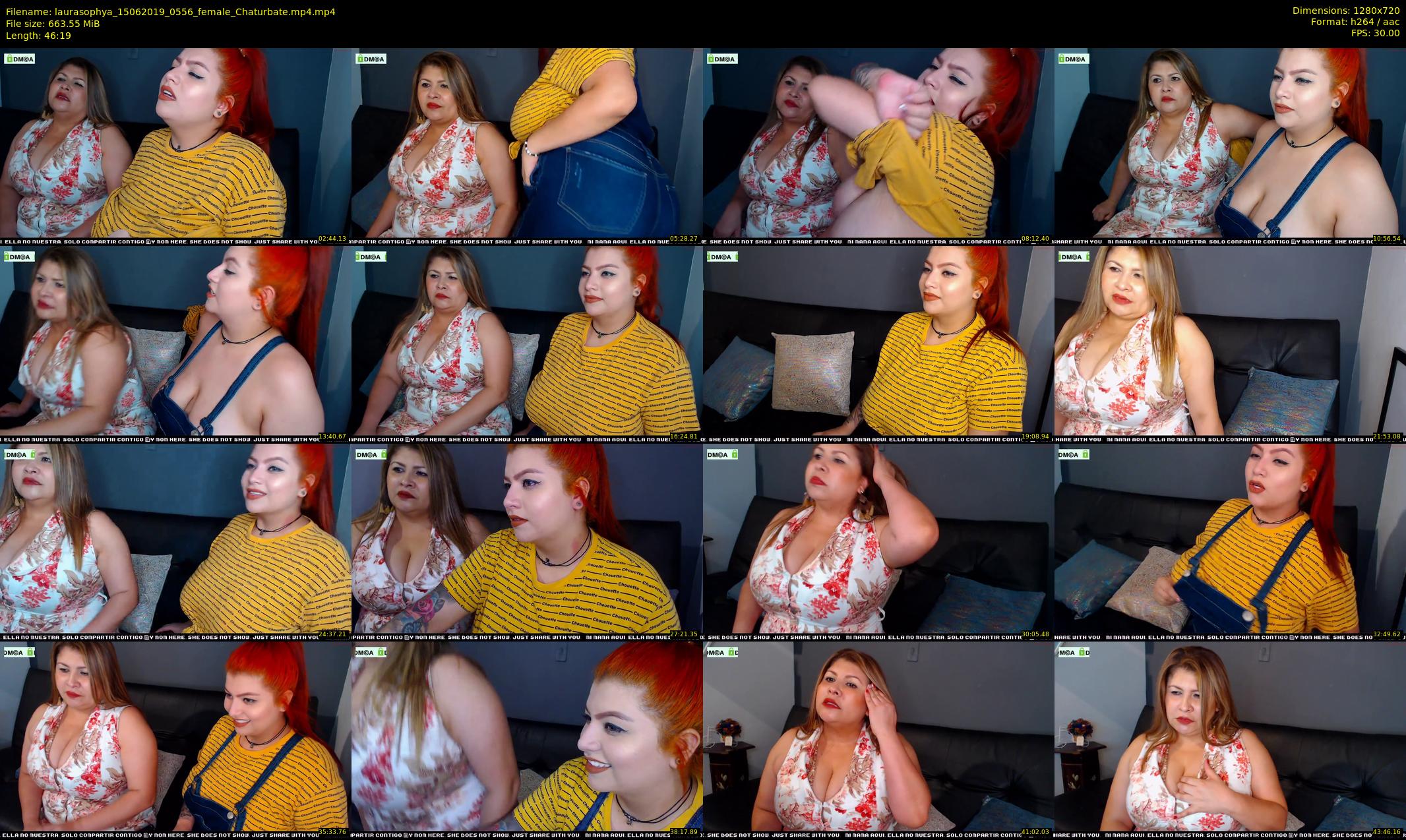laurasophya — 47 minute Chaturbate female cam show recording, 720p, Jun 15, 2019